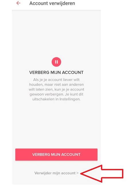 tinder account verwijderd|Tinder account verwijderen (via Telefoon)